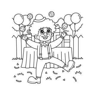 Joyful Clown Celebrations at the Carnival