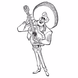 Coco coloring page 1