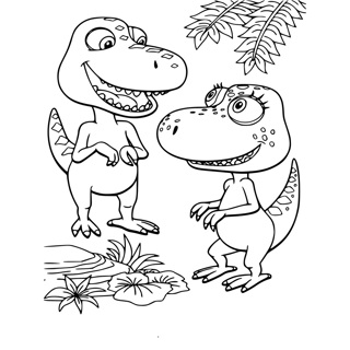 Dinosaur Train coloring page 2