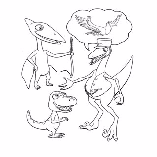 Dinosaur Train coloring page 10