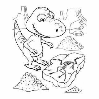 Dinosaur Train coloring page 13