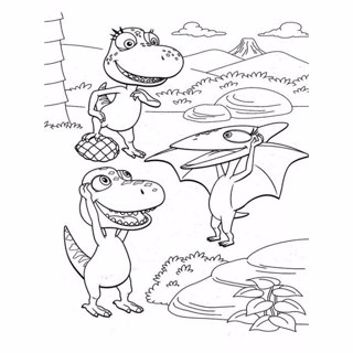 Dinosaur Train coloring page 14