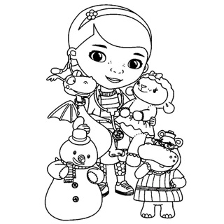 Doc McStuffins coloring page 1