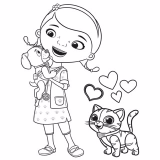 Doc McStuffins coloring page 7