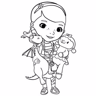 Doc McStuffins coloring page 10