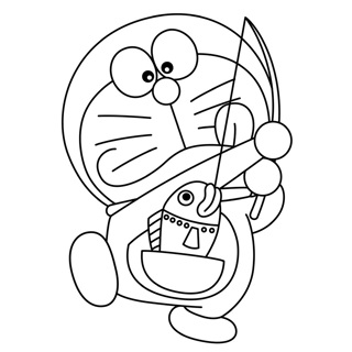 Doreamon coloring page 5