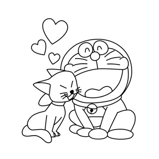 Doreamon coloring page 7