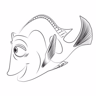 gurgle finding nemo coloring sheet