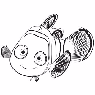 gurgle finding nemo coloring sheet