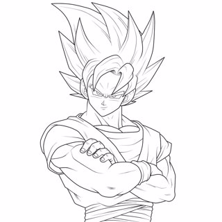 Dragon ball coloring page 1