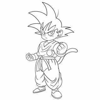 Dragon ball coloring page 2