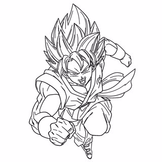 Dragon ball coloring page 3