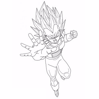 Dragon ball coloring page 4