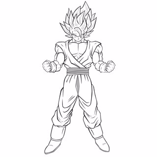 Dragon ball coloring page 6