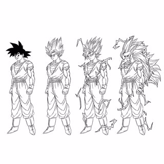 Evolution of Power: Goku's Transformations