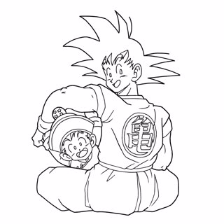 Dragon ball coloring page 8