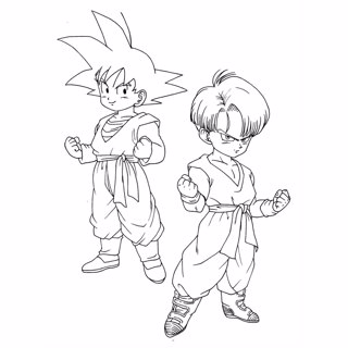 Young Warriors: Goten and Trunks Ready for Battle