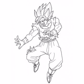 Dragon ball coloring page 18