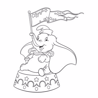 Dumbo coloring page 6