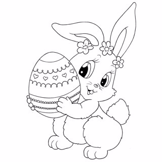 Easter coloring page 4