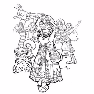 Encanto coloring page 5