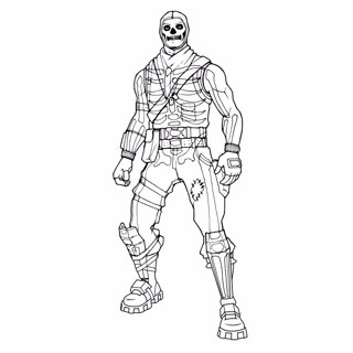 Fortnite coloring page 6