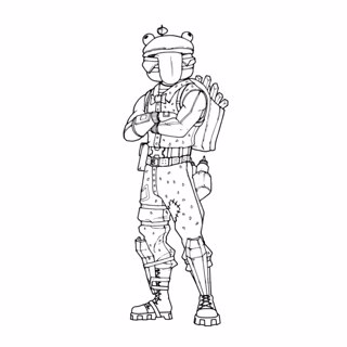 Fortnite coloring page 7