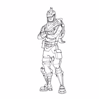 Fortnite coloring page 9