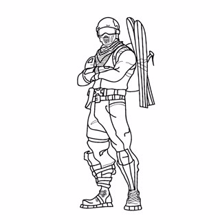 Fortnite coloring page 11