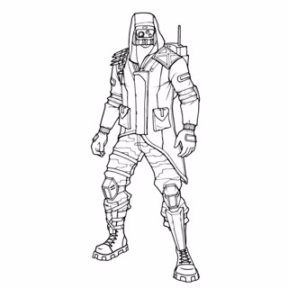Fortnite coloring page 18