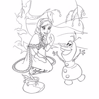 Frozen coloring page 3