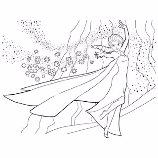 Frozen coloring page 7