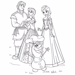 Frozen coloring page 11