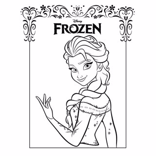 Frozen coloring page 12