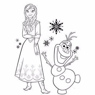 Frozen coloring page 15