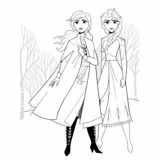 Frozen coloring page 17