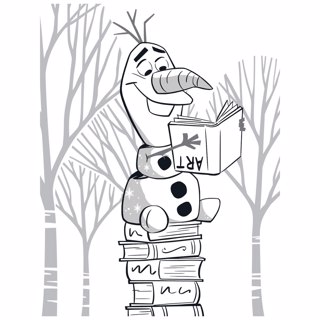 Frozen coloring page 21