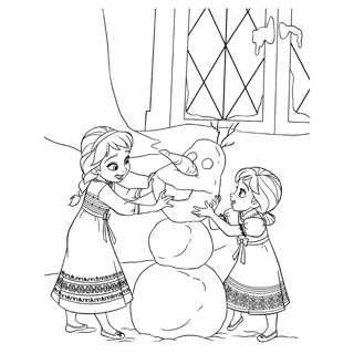 Frozen coloring page 28