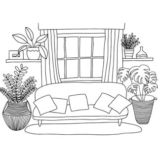 Stylish Haven: Sleek Sofa and Elegant Decor