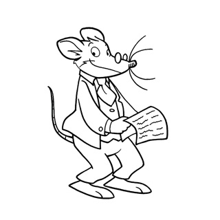 Geronimo Stilton coloring page 1