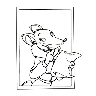 Geronimo Stilton coloring page 6