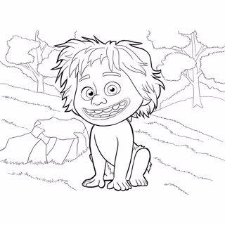 The Good Dinosaur coloring page 4
