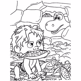 The Good Dinosaur coloring page 15