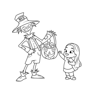 Halloween coloring page 9