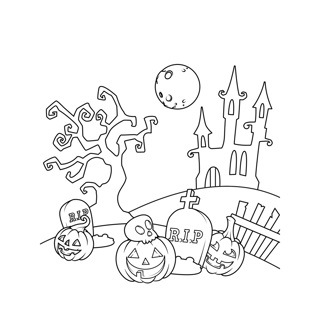 Halloween coloring page 13