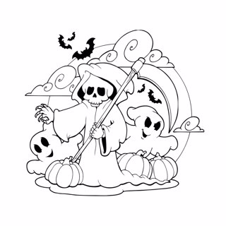 Halloween coloring page 27