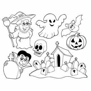 Halloween coloring page 28