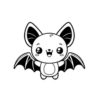 Adorable Halloween Bat: Cute and Spooky Friend for Trick-or-Treating Fun!