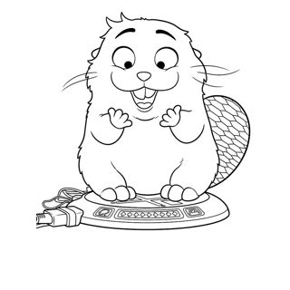 Adorable Beaver on an Adventure: Hoppers' Delight