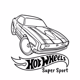 Hot Wheels coloring page 5